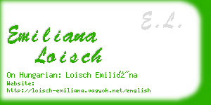 emiliana loisch business card